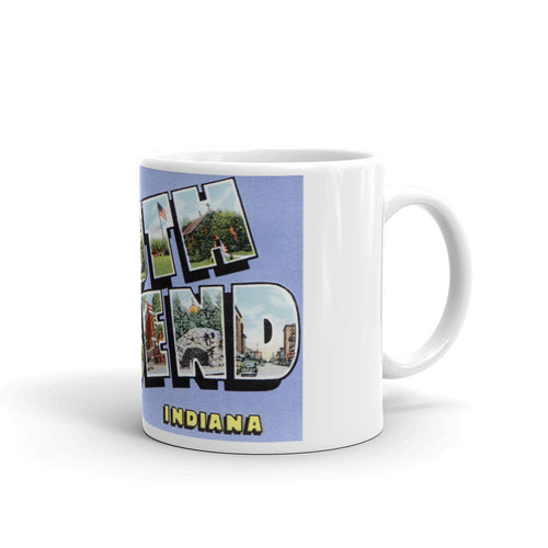 Greetings from South Bend Indiana Unique Coffee Mug, Coffee Cup