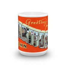 Greetings from Hartford Connecticut Unique Coffee Mug, Coffee Cup 1