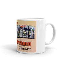 Greetings from Hamilton Ontario Canada Unique Coffee Mug, Coffee Cup