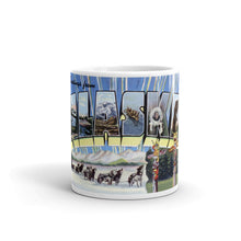 Greetings from Alaska Unique Coffee Mug, Coffee Cup