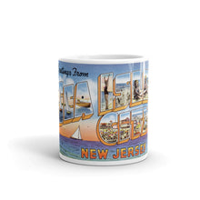 Greetings from Sea Isle New Jersey Unique Coffee Mug, Coffee Cup