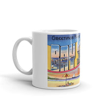 Greetings from Bay Shore Long Island New York Unique Coffee Mug, Coffee Cup