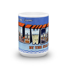 Greetings from Wildwood By The Sea New Jersey Unique Coffee Mug, Coffee Cup 1