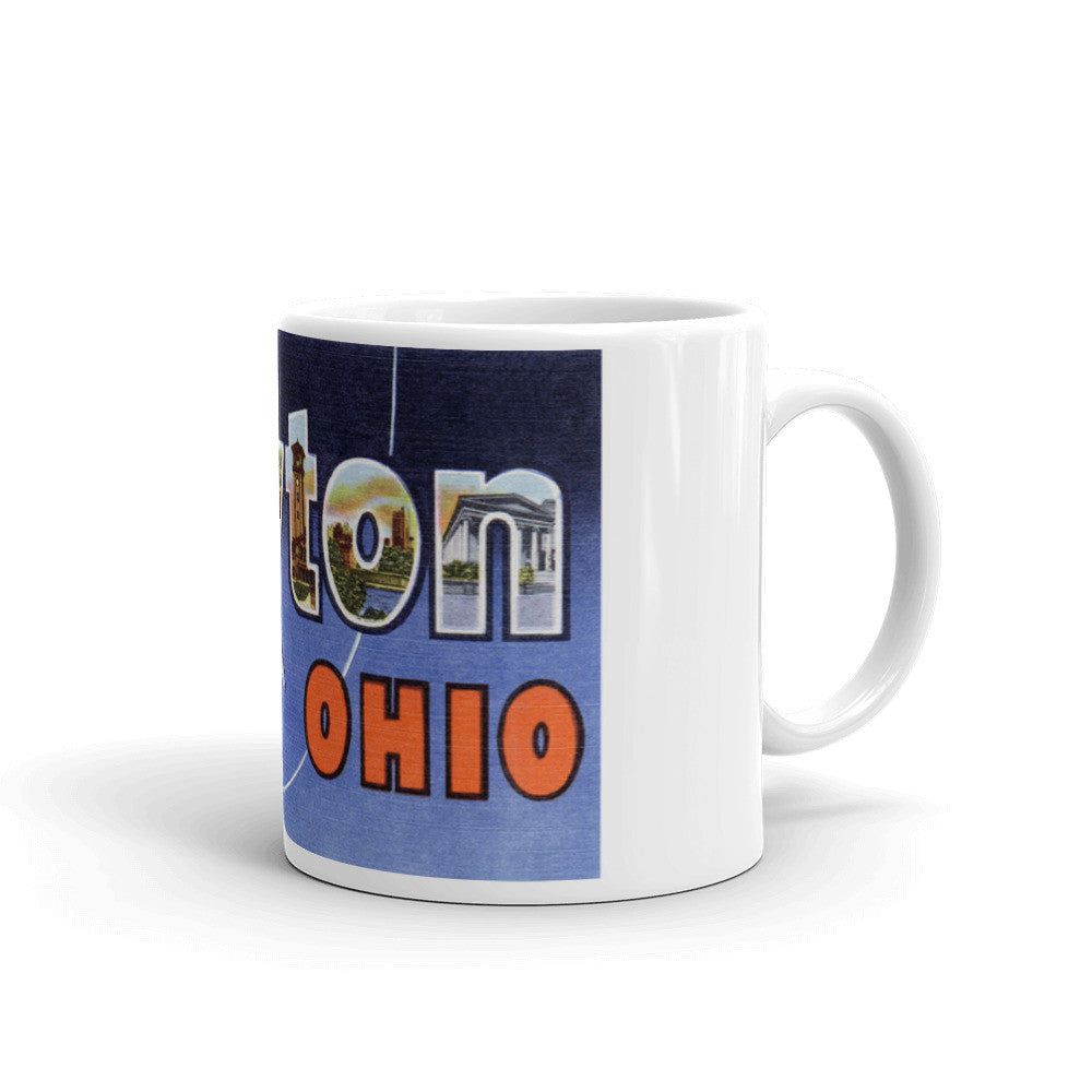 Greetings from Dayton Ohio Unique Coffee Mug, Coffee Cup