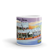 Greetings from New London Connecticut Unique Coffee Mug, Coffee Cup