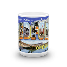 Greetings from Medford Oregon Unique Coffee Mug, Coffee Cup