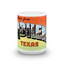 Greetings from Abilene Texas Unique Coffee Mug, Coffee Cup