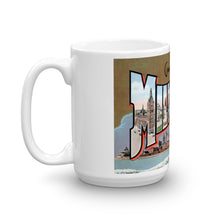 Greetings from Milwaukee Wisconsin Unique Coffee Mug, Coffee Cup 1