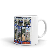 Greetings from Black Mountain North Carolina Unique Coffee Mug, Coffee Cup