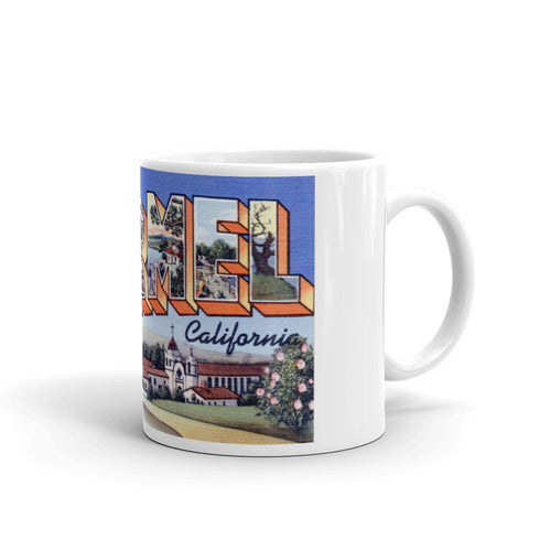 Greetings from Carmel California Unique Coffee Mug, Coffee Cup