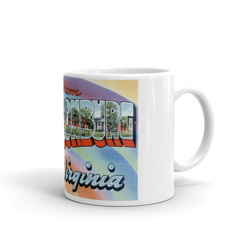 Greetings from Harrisonburg Virginia Unique Coffee Mug, Coffee Cup