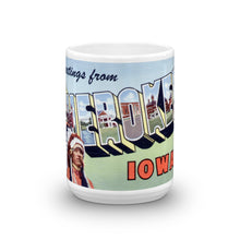 Greetings from Cherokee Iowa Unique Coffee Mug, Coffee Cup