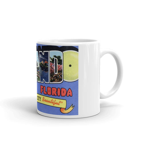 Greetings from Orlando Florida Unique Coffee Mug, Coffee Cup