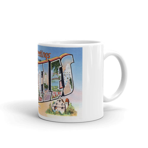 Greetings from Los Angeles California Unique Coffee Mug, Coffee Cup 2