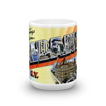 Greetings from Albany New York Unique Coffee Mug, Coffee Cup