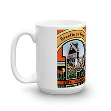 Greetings from Pella Iowa Unique Coffee Mug, Coffee Cup