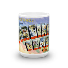 Greetings from Virginia Beach Virginia Unique Coffee Mug, Coffee Cup 1