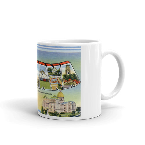 Greetings from Indiana Unique Coffee Mug, Coffee Cup 1