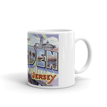 Greetings from Camden New Jersey Unique Coffee Mug, Coffee Cup
