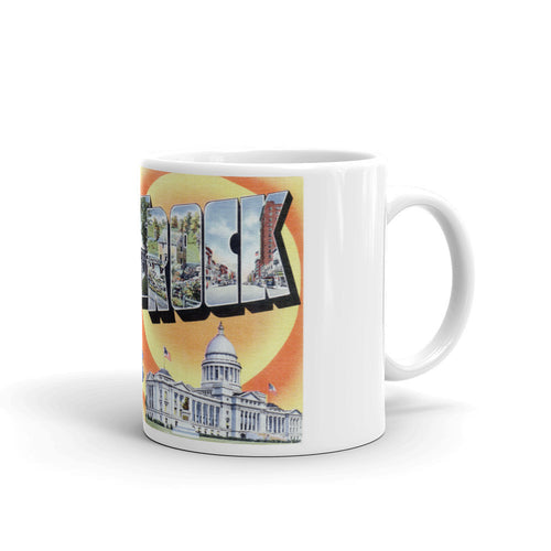 Greetings from Little Rock Arkansas Unique Coffee Mug, Coffee Cup 1