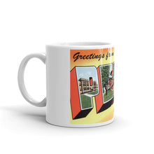 Greetings from Perry Iowa Unique Coffee Mug, Coffee Cup