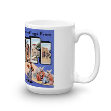 Greetings from Santa Fe New Mexico Unique Coffee Mug, Coffee Cup