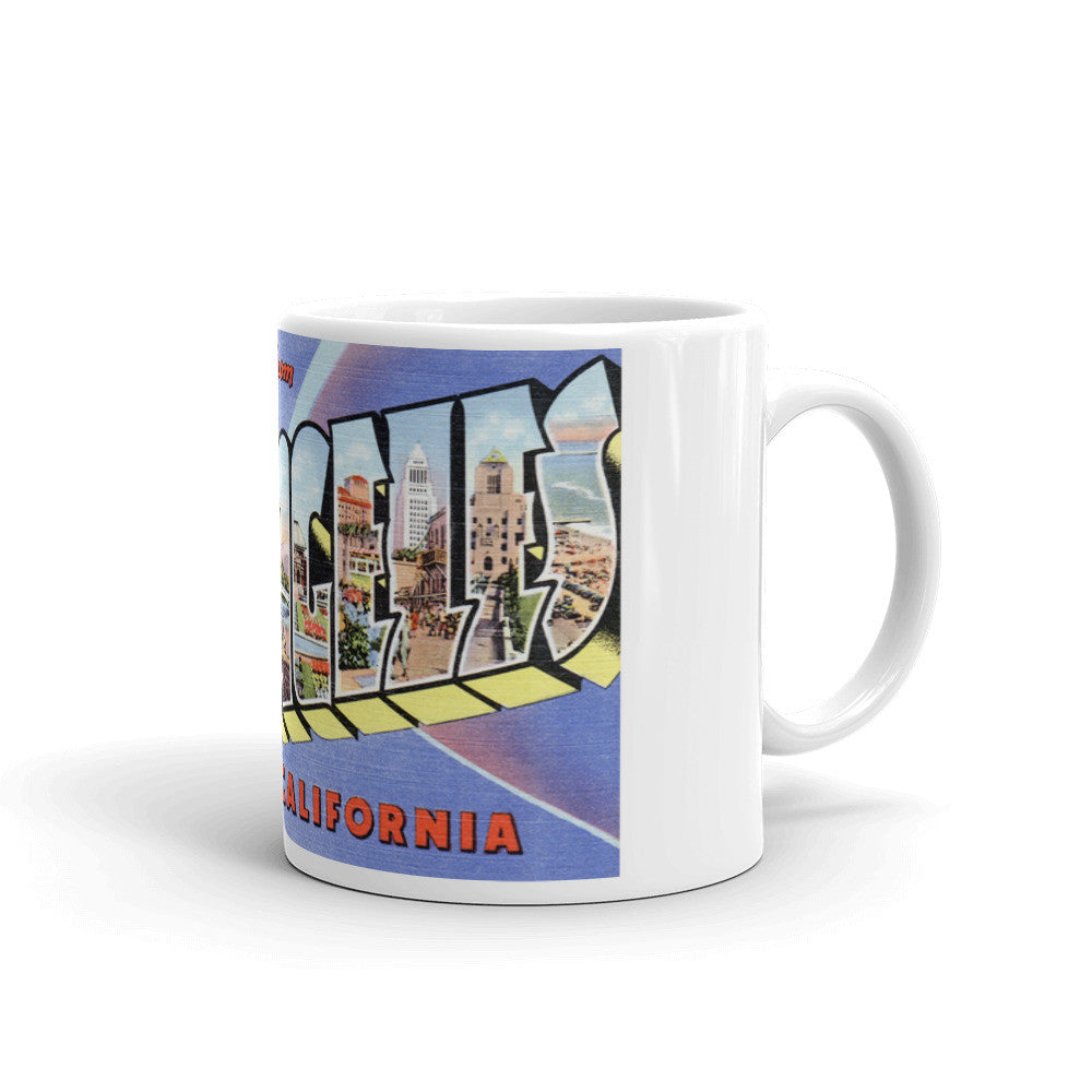 Greetings from Los Angeles California Unique Coffee Mug, Coffee Cup 1