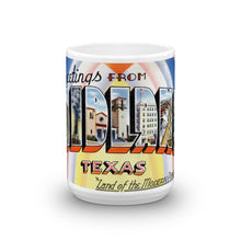 Greetings from Midland Texas Unique Coffee Mug, Coffee Cup
