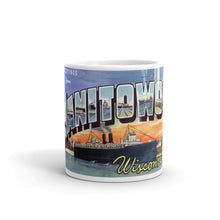 Greetings from Manitowoc Wisconsin Unique Coffee Mug, Coffee Cup