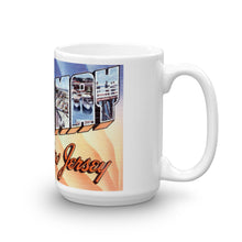 Greetings from Cape May New Jersey Unique Coffee Mug, Coffee Cup