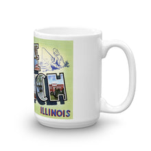 Greetings from Lake Zurich Illinois Unique Coffee Mug, Coffee Cup