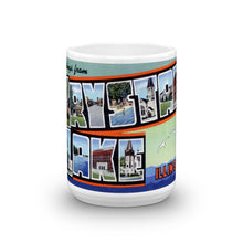 Greetings from Crystal Lake Illinois Unique Coffee Mug, Coffee Cup