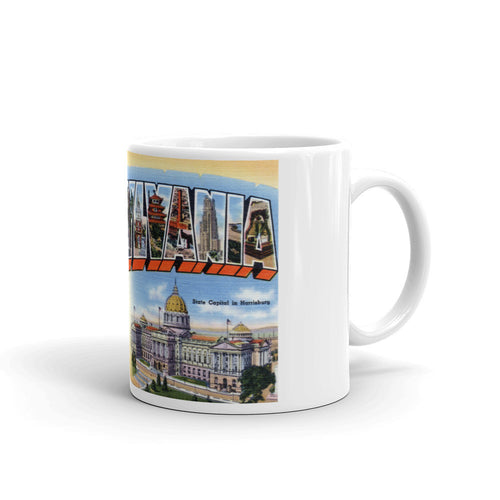 Greetings from Pennsylvania Unique Coffee Mug, Coffee Cup