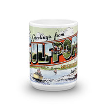 Greetings from Gulfport Mississippi Unique Coffee Mug, Coffee Cup