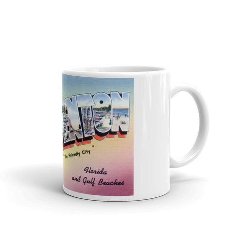 Greetings from Bradenton Florida Unique Coffee Mug, Coffee Cup