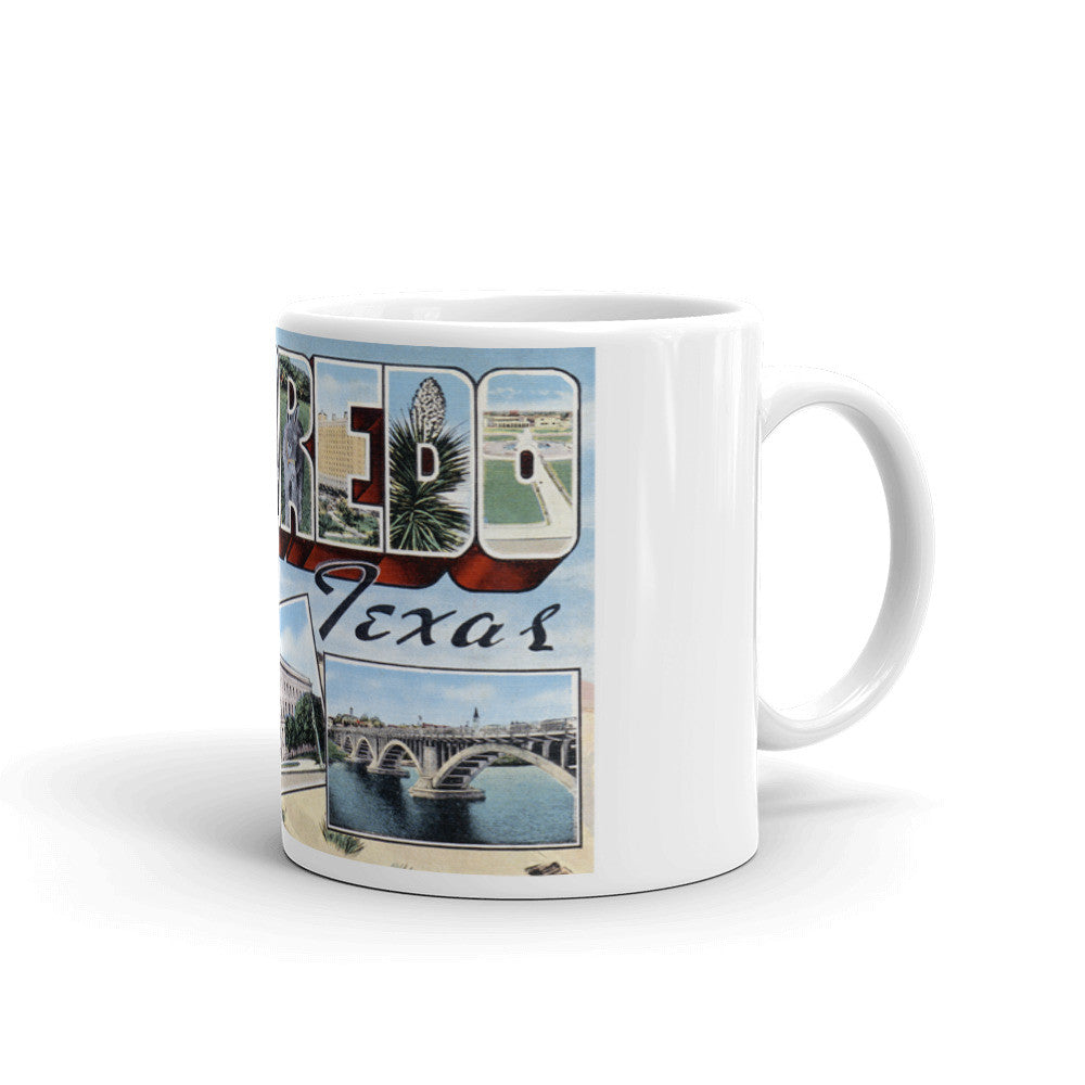 Greetings from Laredo Texas Unique Coffee Mug, Coffee Cup
