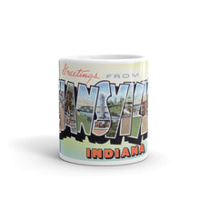 Greetings from Evansville Indiana Unique Coffee Mug, Coffee Cup