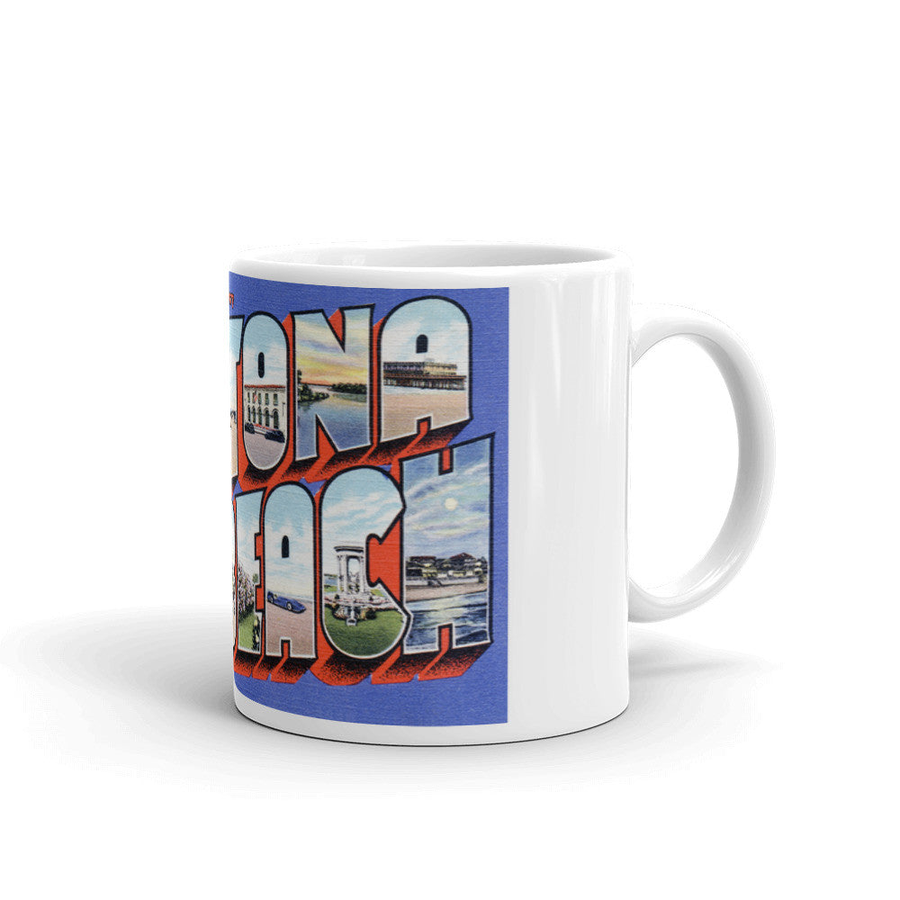 Greetings from Daytona Beach Florida Unique Coffee Mug, Coffee Cup 2