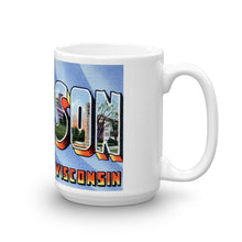 Greetings from Madison Wisconsin Unique Coffee Mug, Coffee Cup 1