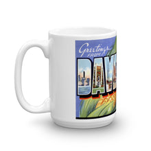 Greetings from Davenport Iowa Unique Coffee Mug, Coffee Cup