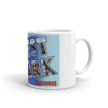 Greetings from Forest Park Illinois Unique Coffee Mug, Coffee Cup