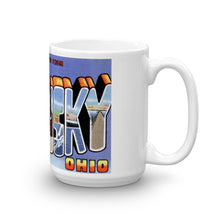 Greetings from Sandusky Ohio Unique Coffee Mug, Coffee Cup