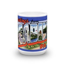 Greetings from Reading Pennsylvania Unique Coffee Mug, Coffee Cup 1