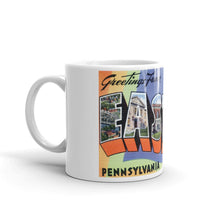 Greetings from Easton Pennsylvania Unique Coffee Mug, Coffee Cup