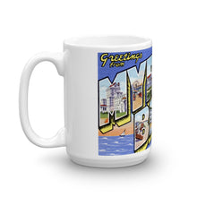 Greetings from Myrtle Beach South Carolina Unique Coffee Mug, Coffee Cup 1