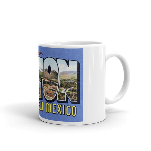 Greetings from Raton New Mexico Unique Coffee Mug, Coffee Cup