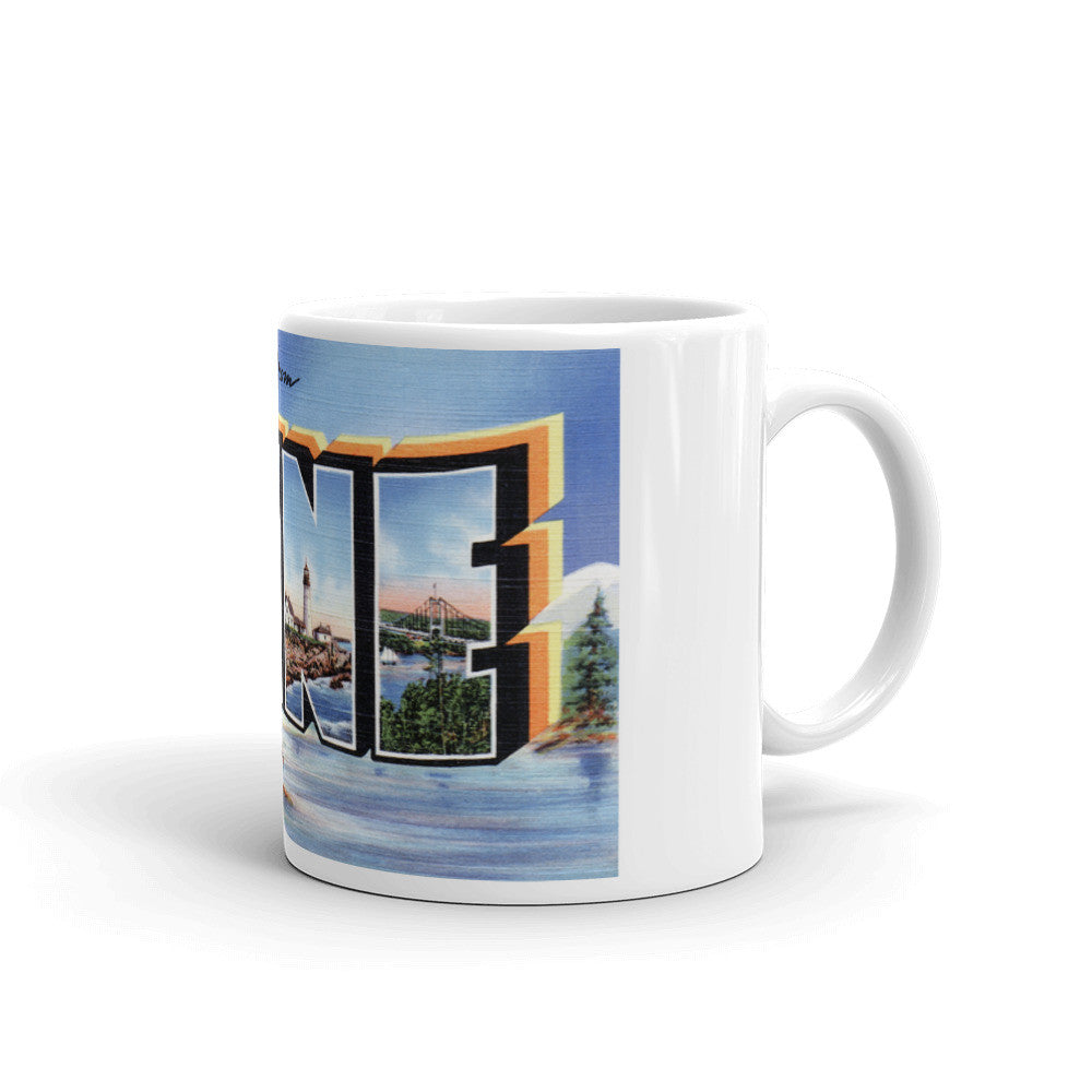 Greetings from Maine Unique Coffee Mug, Coffee Cup 2