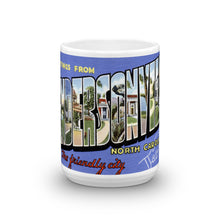 Greetings from Hendersonville North Carolina Unique Coffee Mug, Coffee Cup