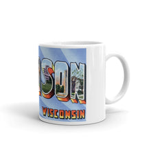 Greetings from Madison Wisconsin Unique Coffee Mug, Coffee Cup 1