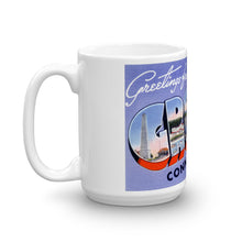 Greetings from Groton Connecticut Unique Coffee Mug, Coffee Cup